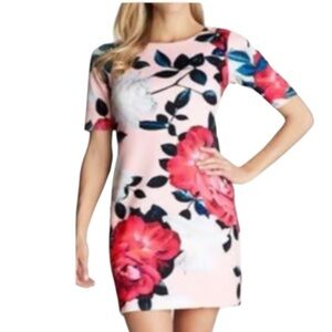 CeCe by Cynthia Steffe‎ Romantic Flower Print Shift Dress Size L